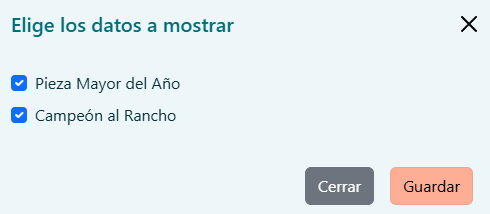 Mostrar datos de la temporada