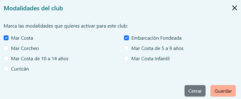 Ventana de modalidades